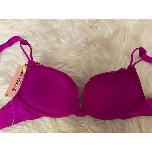 Juicy‎ Couture Intimates Size 34B Sexy Push Up Underwire Bra Venus Pink Lace New - Picture 11 of 11